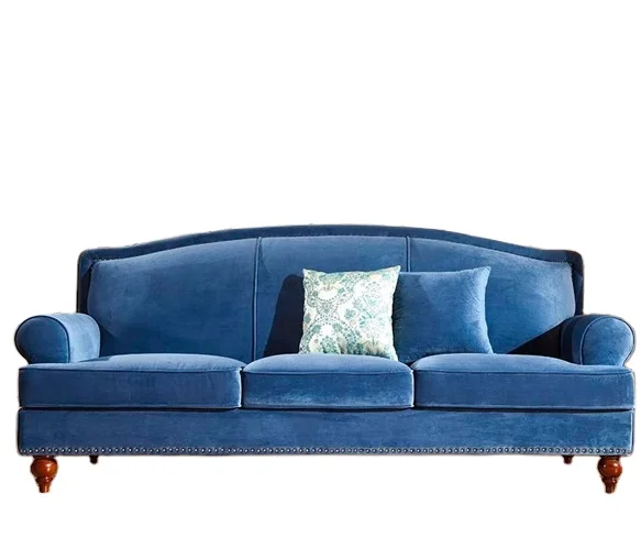 Классических стилей 3 seater эластичная мягкая комбинированный диван-кровать