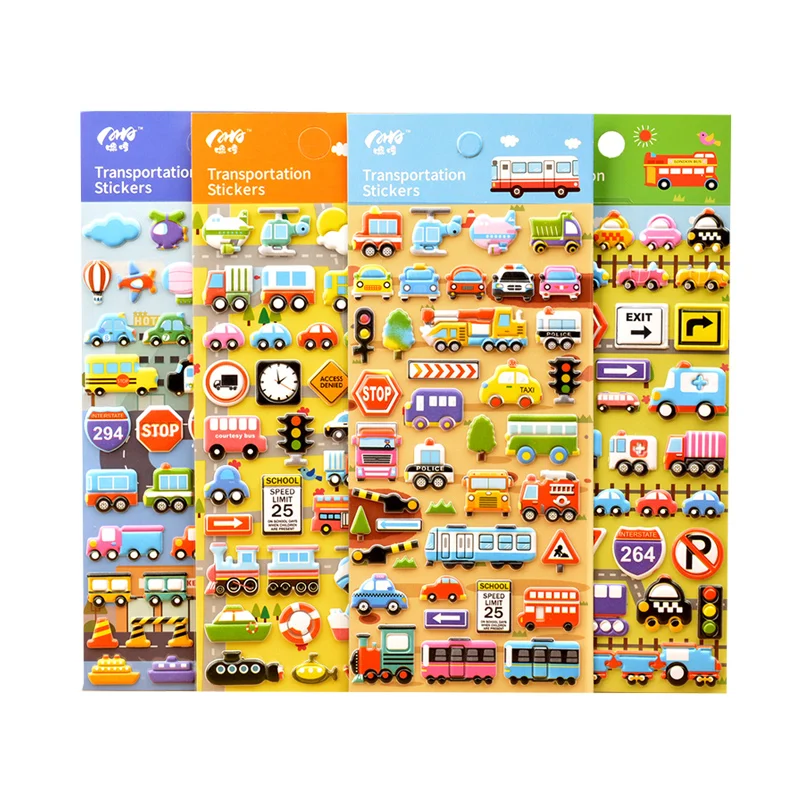 
Factory Wholesale 3D puffy stickers For Kids Promotional Toys 
