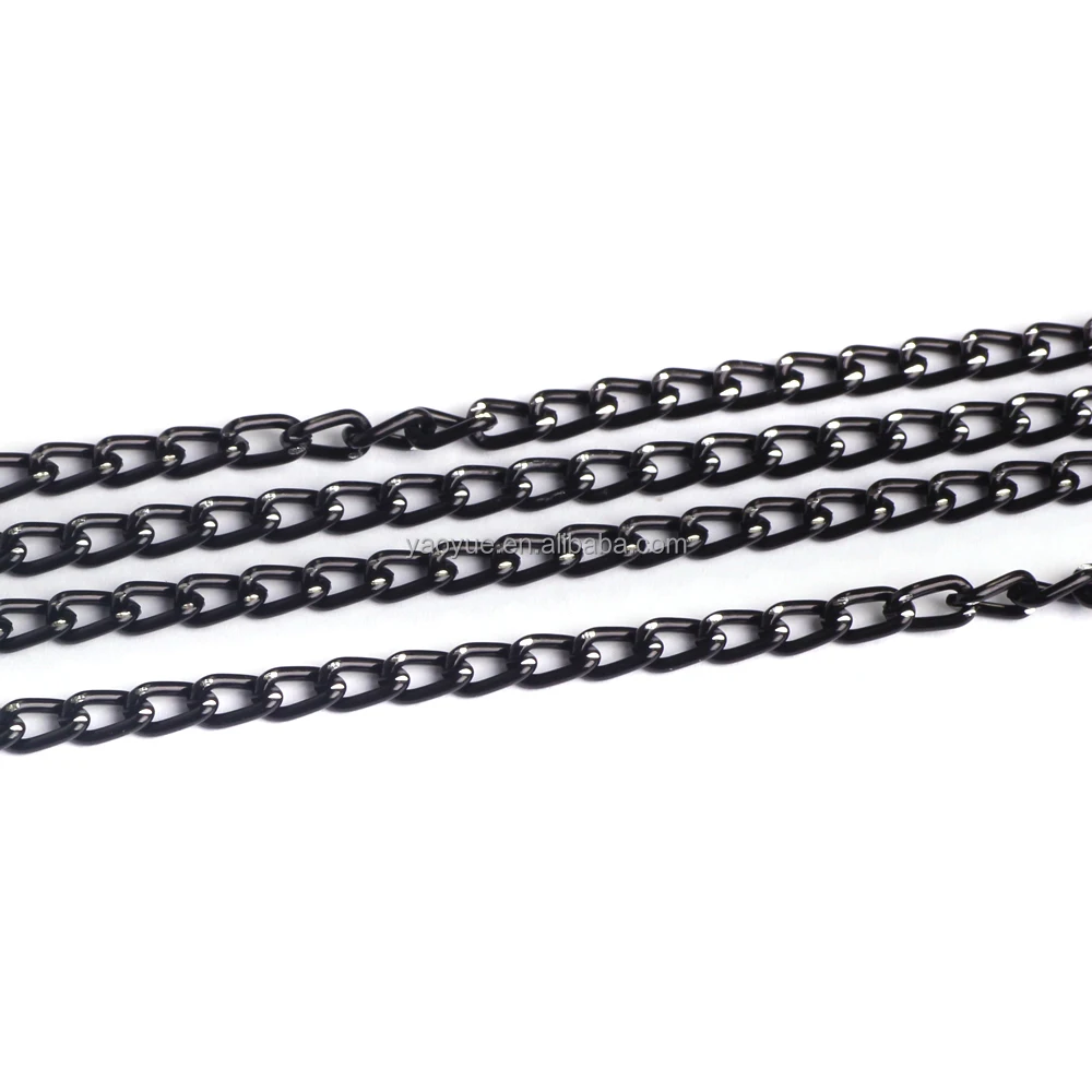 Алюминиевый черный розовый красный Снаряженная бензопила цепь мужские золотые цепи