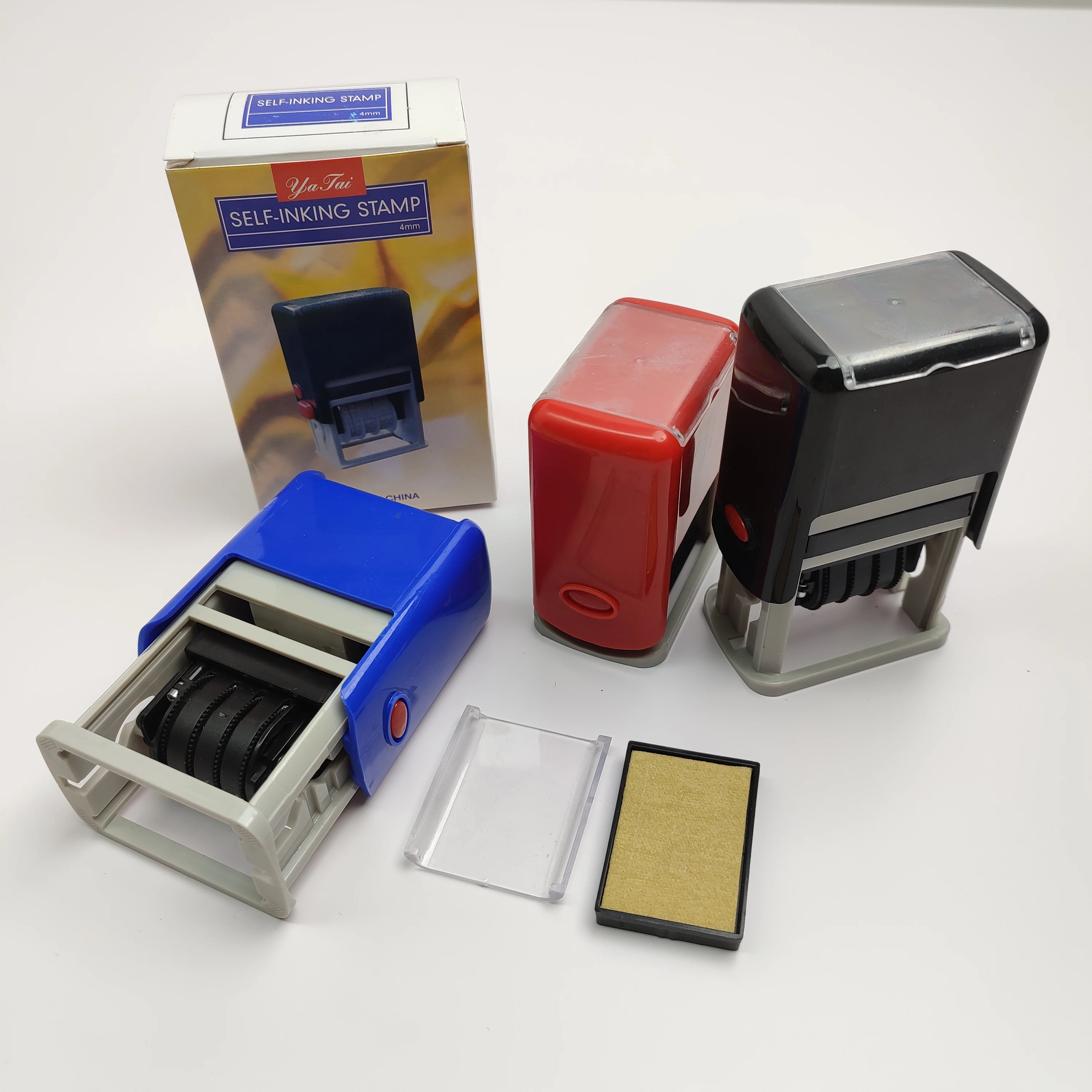 Expiration Date Code Stamps Plastic DIY Self Inking Rubber Stamp Office Self Inking Date Stamp