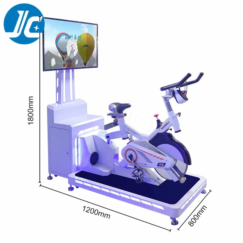 Amusement Park Equipment VR Machine Simulator 9D Gaming Fitness Equipment VR Bike Simulator