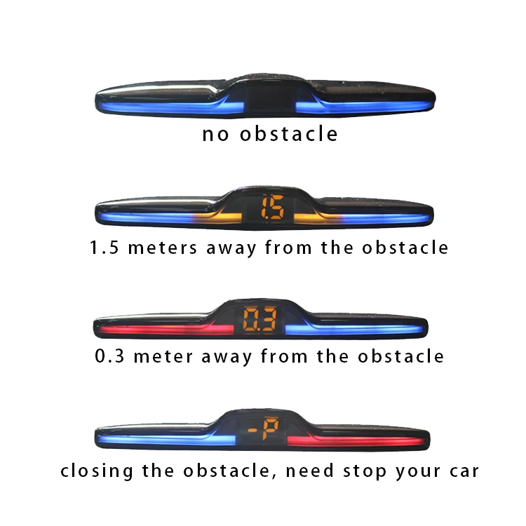 Hot  car reverse parking sensor kit de sensores de estacionamento parking assist front and rear sensors reverse warning systems