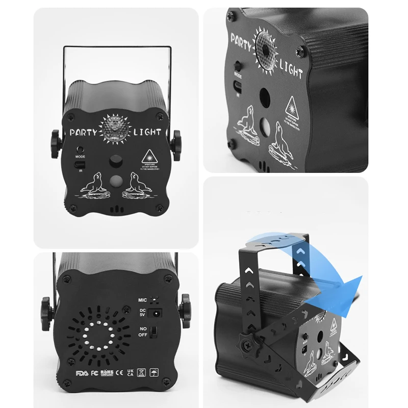 360degree Led Star Light Bar 3d Led Dj Night Club Moving Head Lights Cheap Laser Stage Lighting