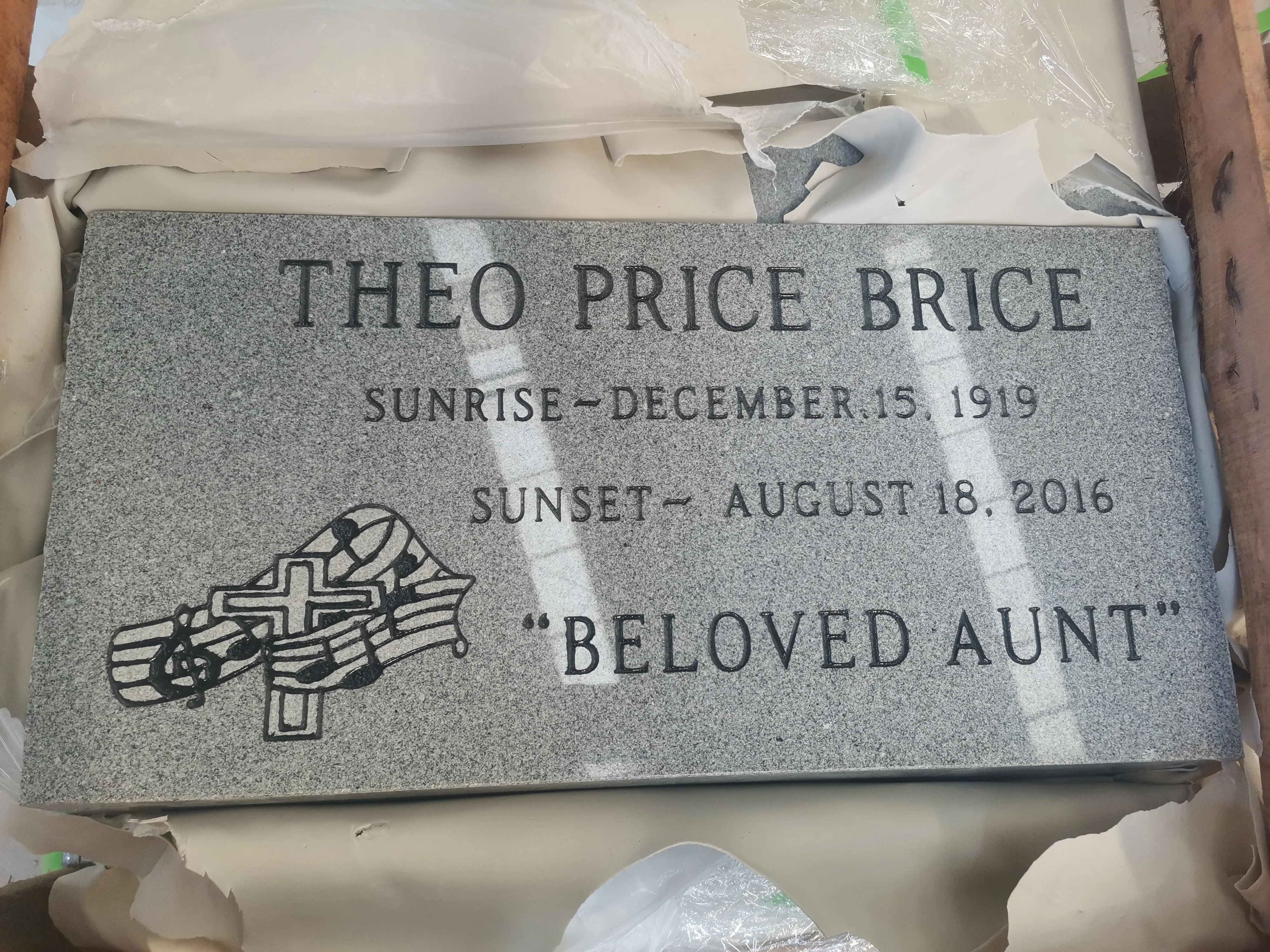 Bespke Sandblasting Engraving Grey Granite Upright Headstone Gravestone Monument