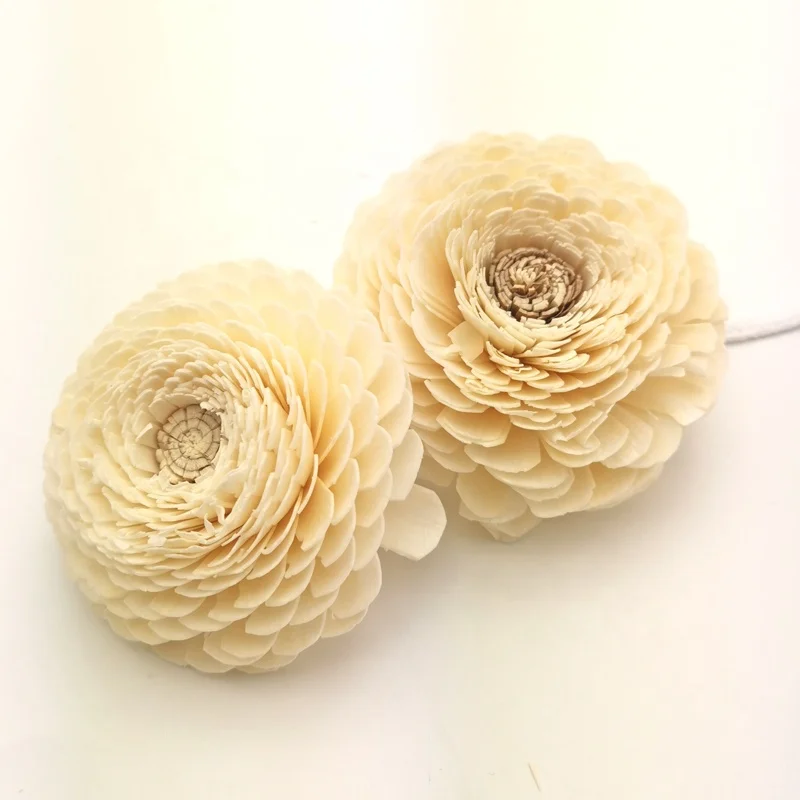 Custom AP handmade wood decorative for dried flower with cotton string