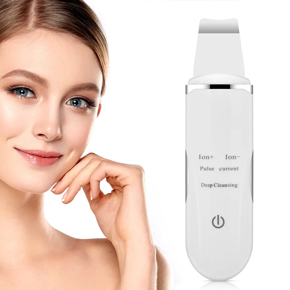Acoustic scalpel EMS pulse ion skin rejuvenation introduction instrument facial pore cleaning beauty instrument