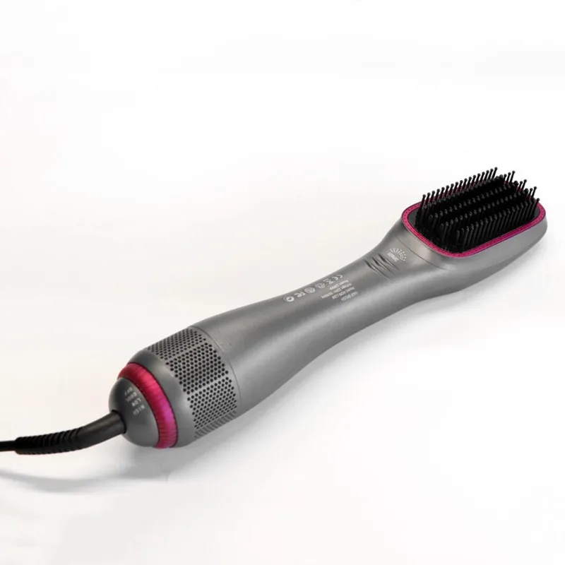 Professional Hair Dryer Foil Comb for Women 3 in 1 Volumizing Brush Dryer Straightener Curler Electric Iron Hair Massage Comb