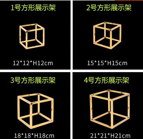 Professional kitchen equipment restaurant gold food display dessert buffet dessert table cake stand set for otherhotel