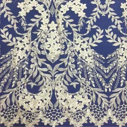 classic   new   embroidery lace fabric with sequins