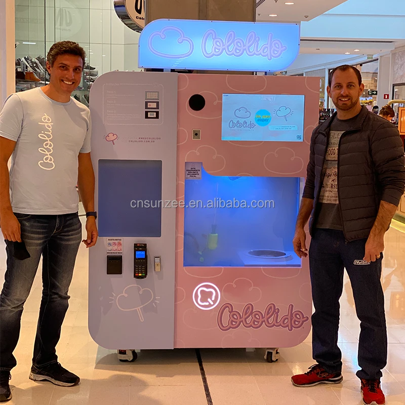 Автоматический автомат для производства сладкой ваты unZee 320 торговый профессиональное коммерческое оборудование поддержка odm & oem