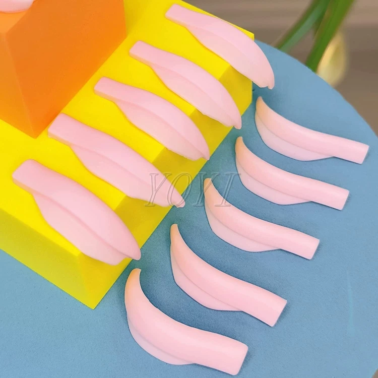 Glueless Silicon Lash Lift Shields l Eyelash Lift Perm Rods Lash Extension Tool Eye Gel Sticky Pads for Lashes Customized