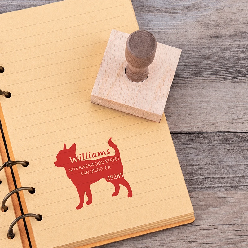 Wholesale Fast Delivery Oem low moq Dropshipping Office Supplies Customizable Pattern Text Creative Wooden Seal