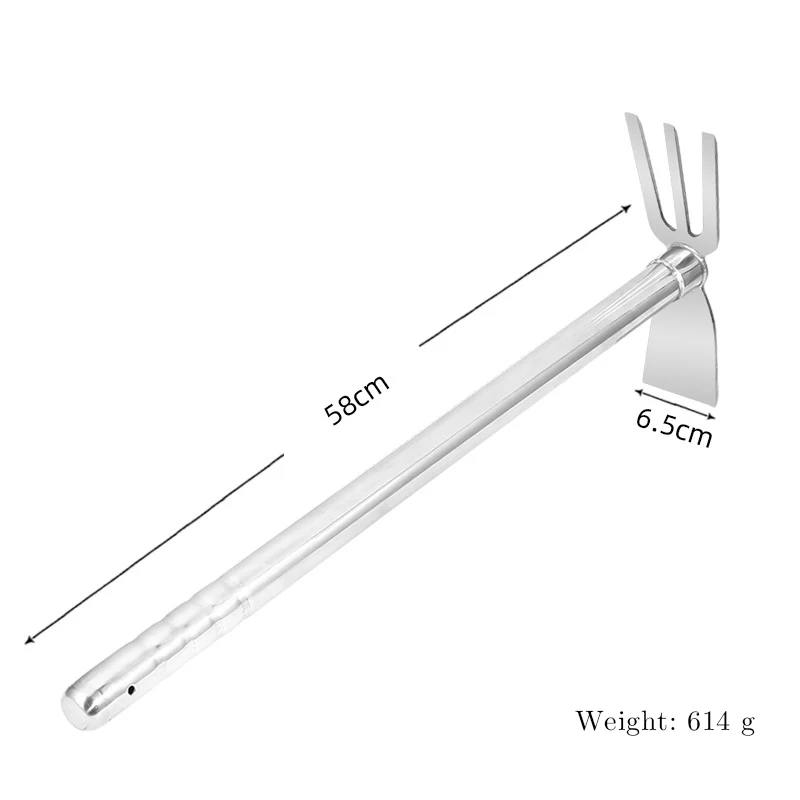 High Quality Stainless Steel Forged Way Single Hand Farming Pick Hoe Garden Picks