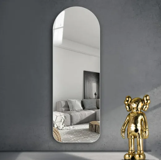 Beauty Salon Rose Gold Long Framed Full Length Door and Wall Mirror Two Way Mirrors