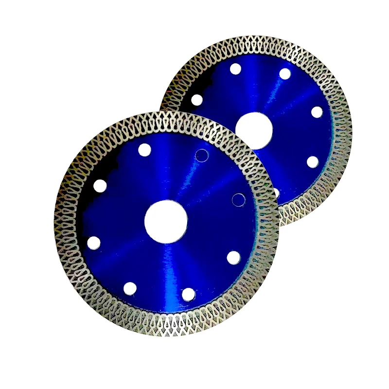 High Working Efficiency 4-4.5Inch Smooth Cutter Mesh Turbo Diamond Ceramic Porcelain Tile Cutting Saw Blade