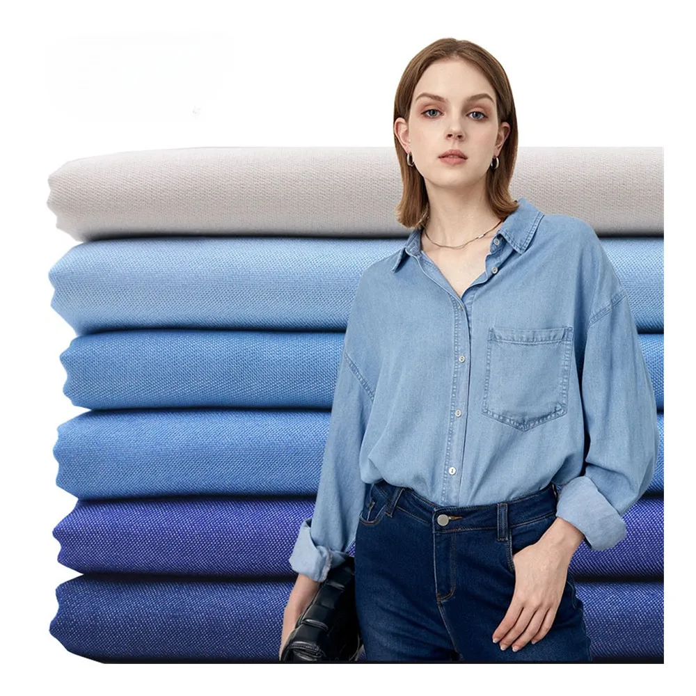 Polyester Spandex TC CVC Poplin Woven Poly Cotton Fabric Plain Pants Uniform Polyester Cotton Twill Drill Workwear Fabric