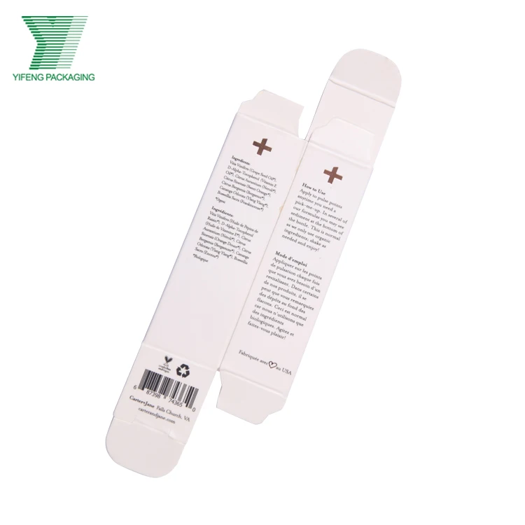 Custom Serum Roller Hemp Essential CBD Oil Dropper Bottle Packaging Box for