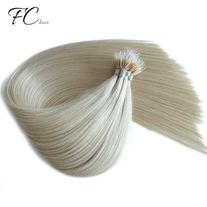 Most Popular Colors  Real Russian Cheap Unprocessed Sample Order Available Virgin Silk Soft Plastic Nano Ring Hair Extension