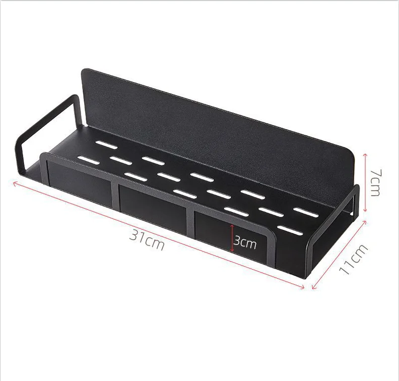 kitchen Attraction Space Saving Magnetic Fridge Refrigerator Side Plastic Wrap Bag hanger Spice Rack Shelf for Refrigerator