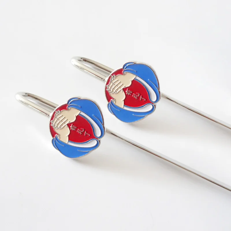 Factory Swan Neck Bookmark Business Gift Metal Soft Enamel 3D Custom Bookmark for Book