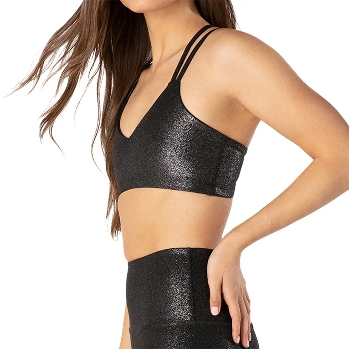 Wholesale Colorful Women Fitness Yoga Bra Custom Cross Back Sports Bra Maximum Support