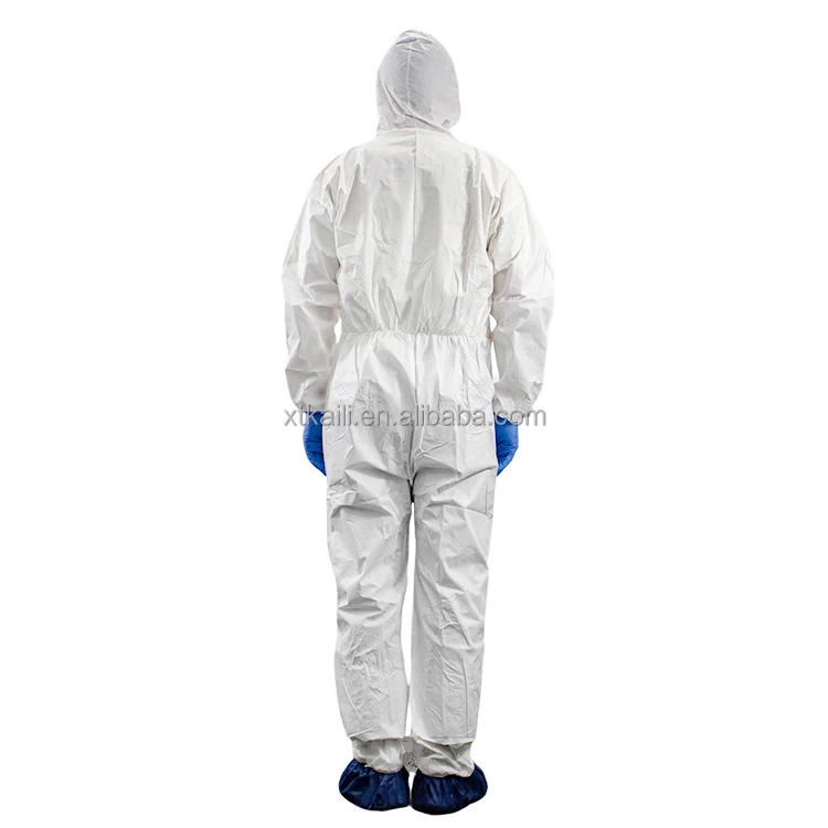 Factory Wholesale Disposable Work Clothes Food Production Women Safety Overall Waterproof Protection Suit Acid Proof Coverall