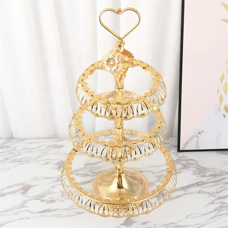 European and American style multilayer Dry fruit plate tray for Home Decor