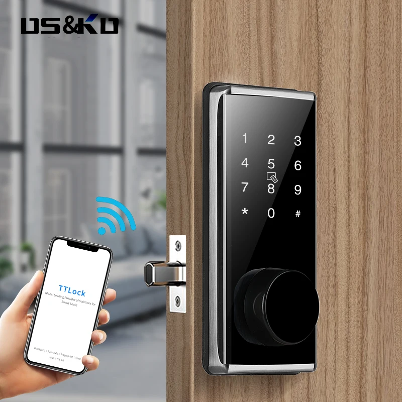  5in1smart дверной замок iso для android с голосовым управлением и бесконтактным электронный