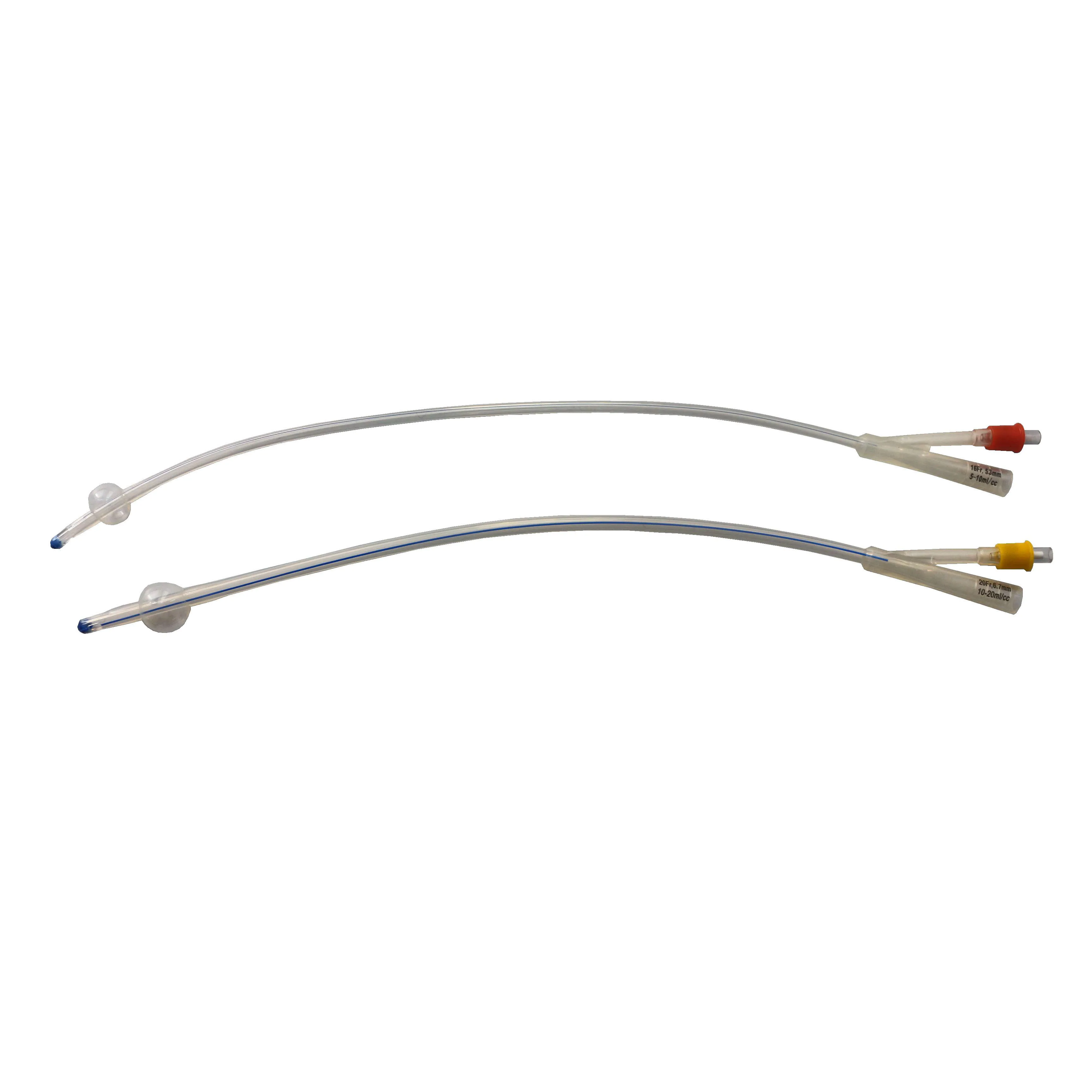 Disposable medical silicone foley catheter