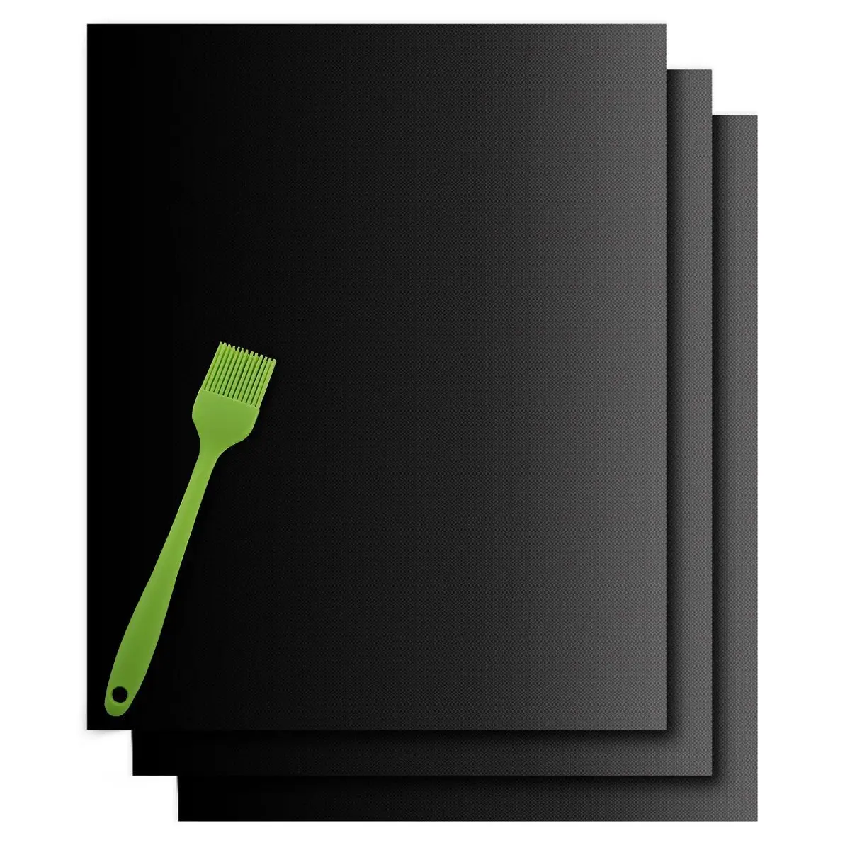 
0.30mm Thick Black Fireproof Grill Mat BBQ Liner Silicone BBQ Mat 