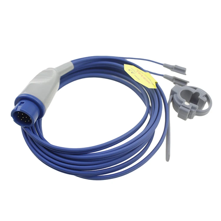 free sample reusable multi-site clip SpO2 sensor cable for Mindray round 7pin