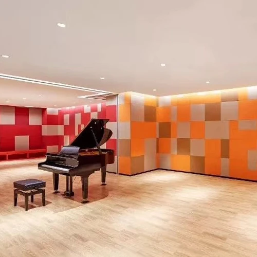 100% PET Polyester Fiber Acoustic Panel  Sound Absorbing Board for Cinema  Acoustic Panels