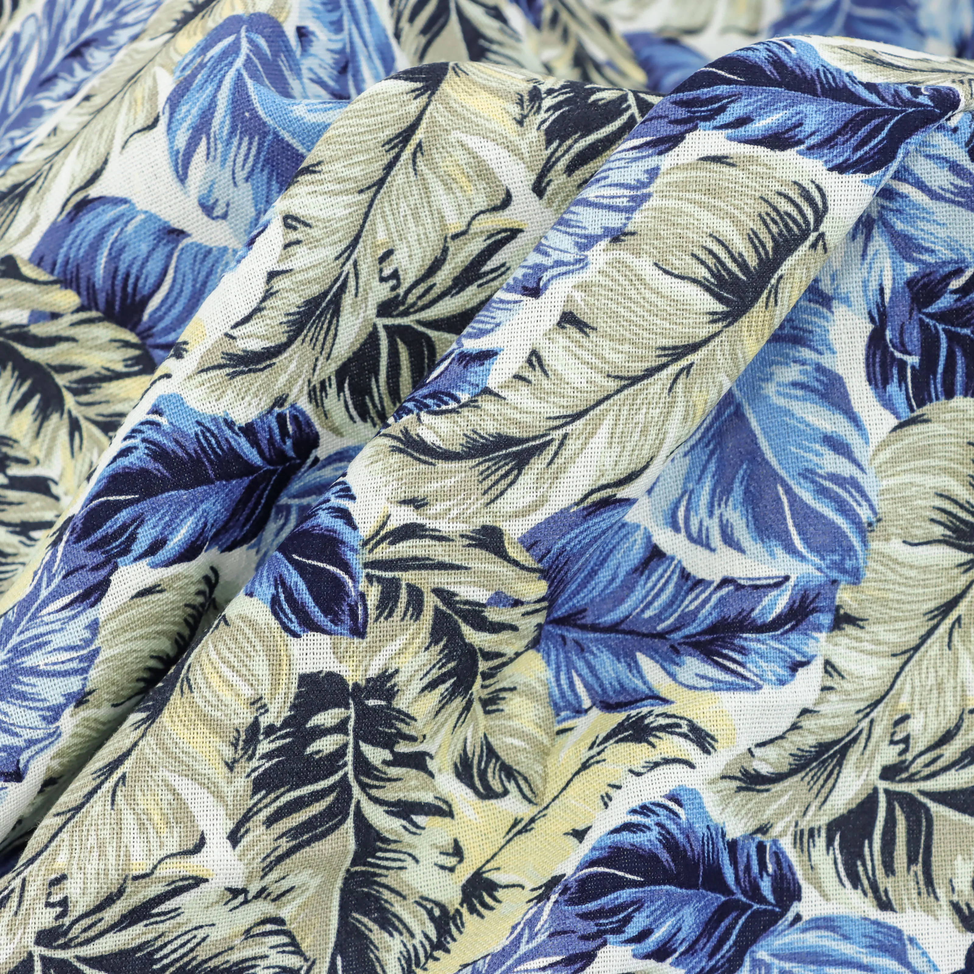 70% Rayon Viscose Fabric Plain Wholesale 30% Linen Custom Reactive Printing Linen Fabric for Shirt Woven Lightweight Printed