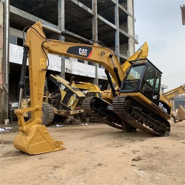 Cheapest Price 20 ton excavator, Caterpillar 320D Used Crawler Excavator with Hammer Line For Sale