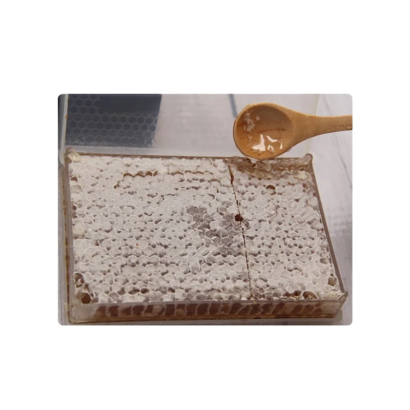 Best quality raw bee wax hive comb honey in cassette box package