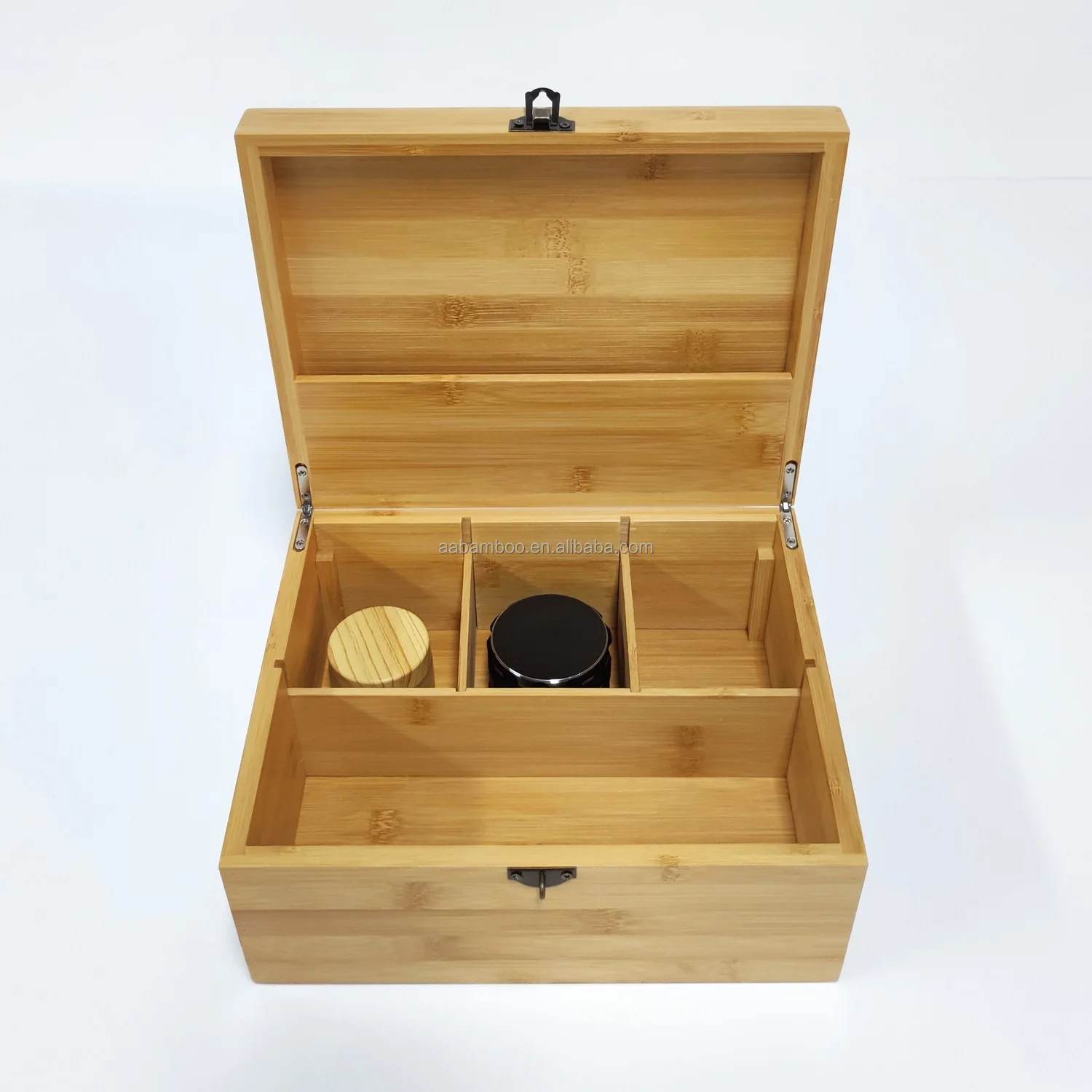 Bamboo smoking rolling paper stash box wood smoking accessories gift box