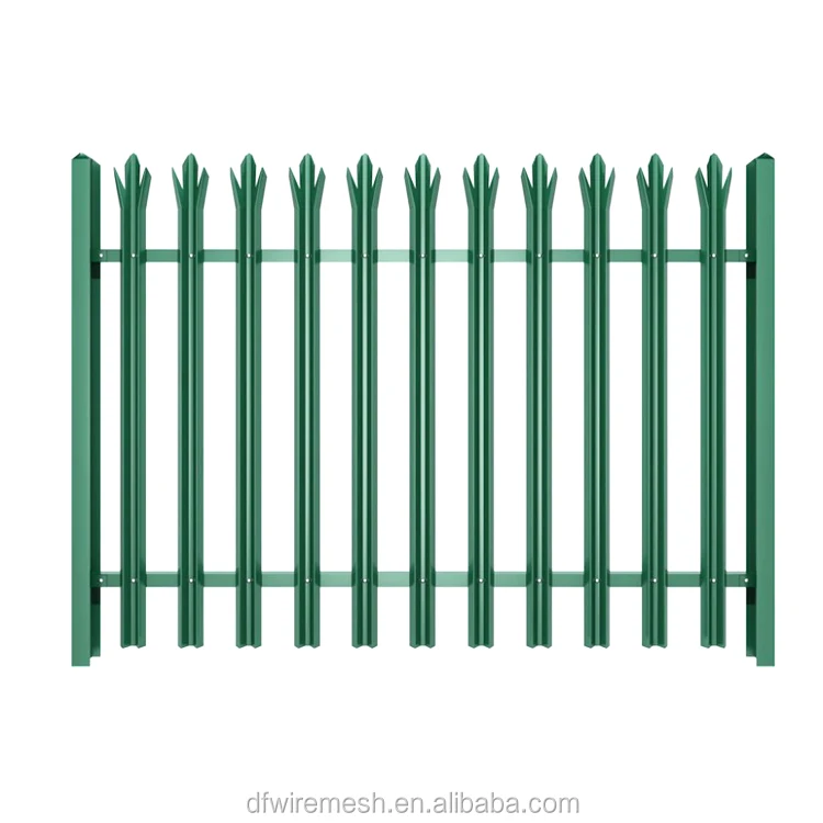 High Quality Galvanized Steel Residential Metal Security Angle Iron Palisade Fencing