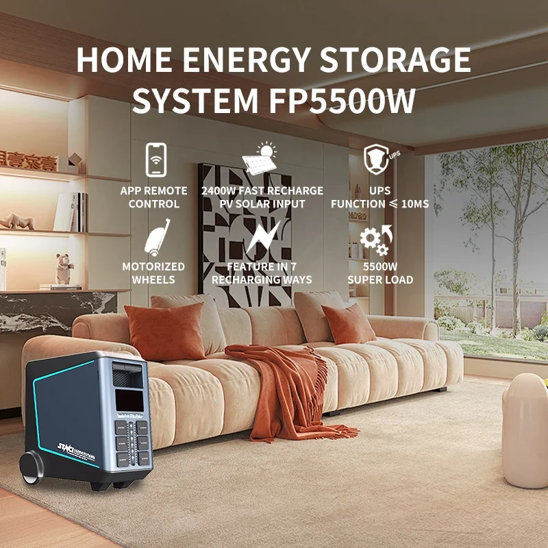 senci 5376wh portable station power 5.5kw solar energy storage systems lifepo4 battery portable power Electric Power Station