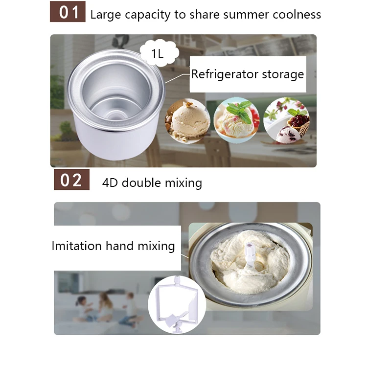 2024 New Supertise Cheap machine for making ice cream home made soft ice cream machine maker small ice cream machine
