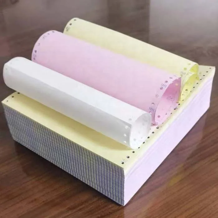 Custom Sales Order Book Receipt Invoice 1 2 3 4 5 6 Ply 9.5x11 Inch NCR Computer Continuous Carbonless Paper