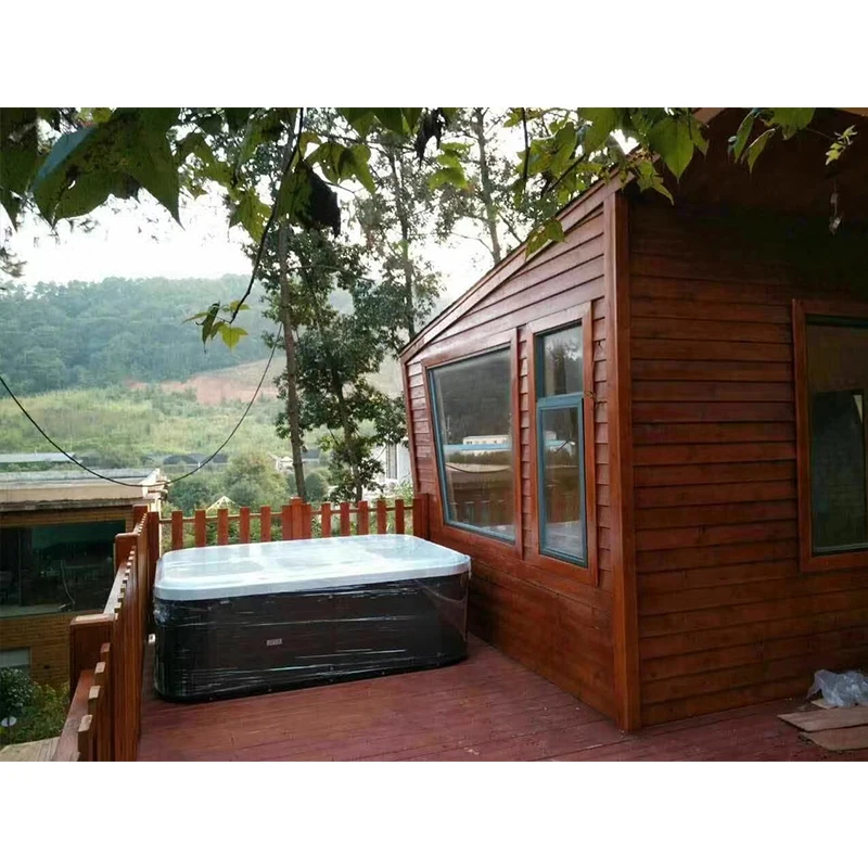Outdoor intelligent constant temperature heating finished bubble pool, luxurious large bathtub, oversized hot spring bath