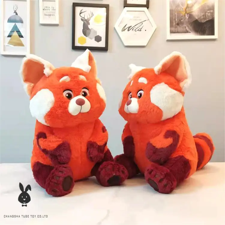 Amazon  hot selling turning red youth metamorphosis plush toy spot raccoon stuffed animals red panda for gifts