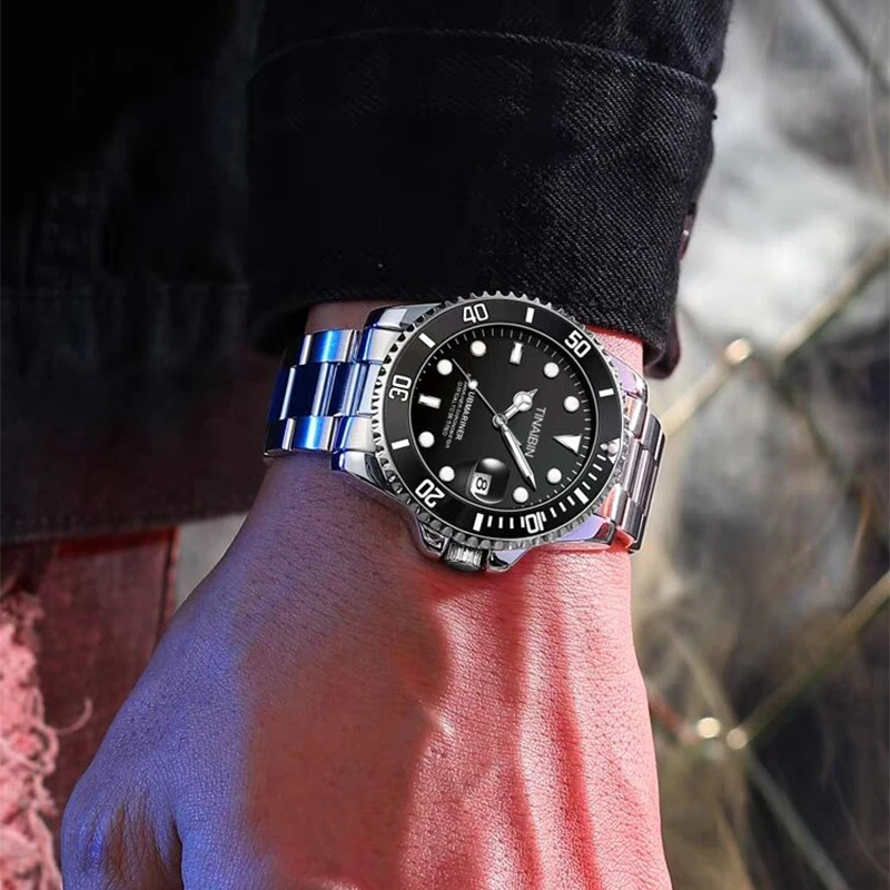 Automatic Movement Full Stainless Steel Band Dial Luxury Wrist Mechanical Watch for men 8865