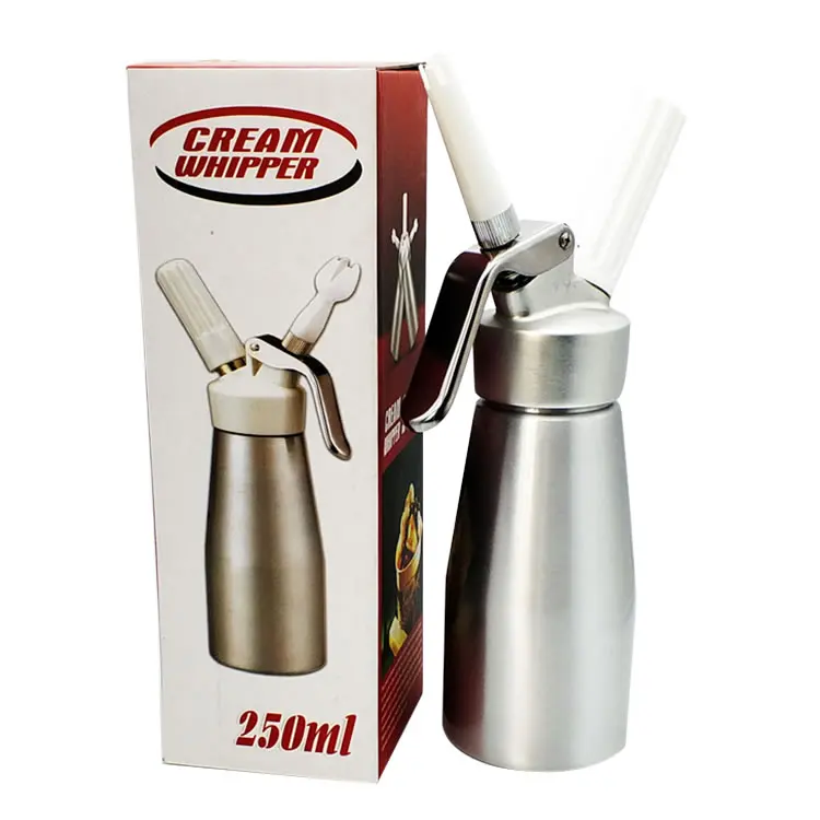 Best selling whipped cream dispenser 500ml with 3 nozzles