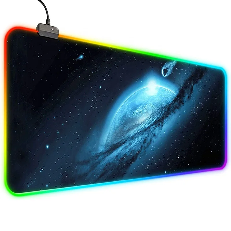 Custom printing Light LED XXL RGB Glowing Mouse Pad