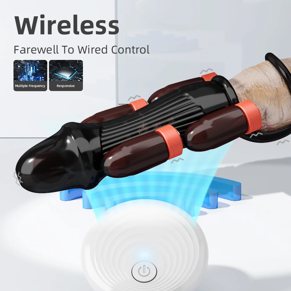 Penis vibrator massager wireless charging male trainer vibrator sex toys