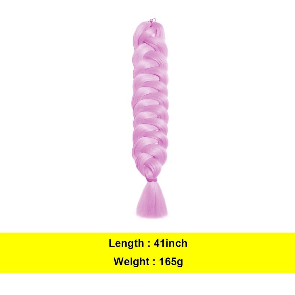 Wholesale Colorful Crochet Twist 41 82 inch Synthetic Box Jumbo Braiding Hair Bone Straight Braiding Hair Extension in Bulk