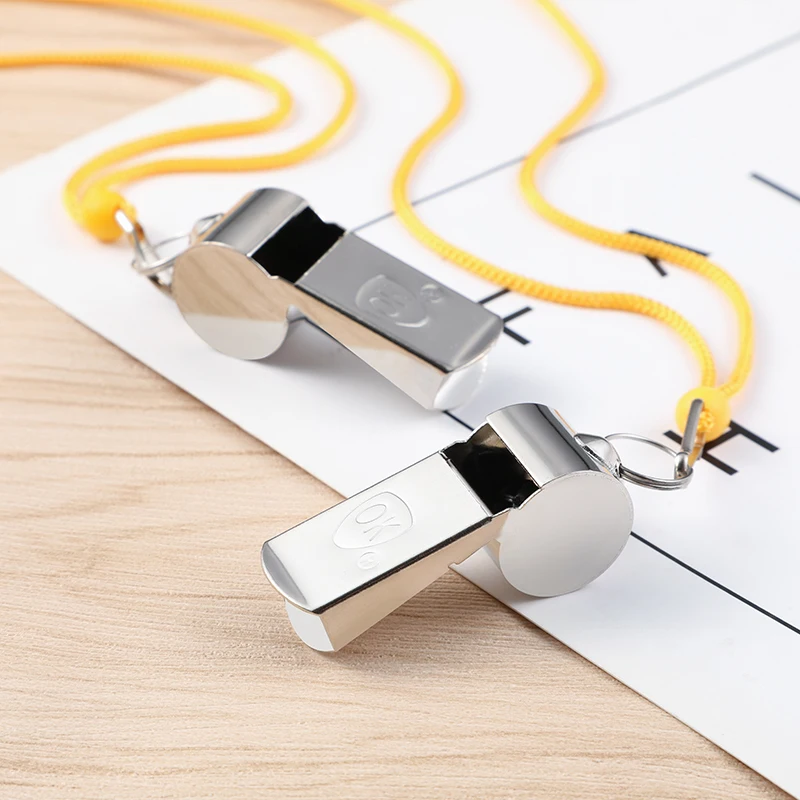 Wholesale Metal Whistle Sports Referee Whistle Outdoor Stainless Steel lifeguard Whistle