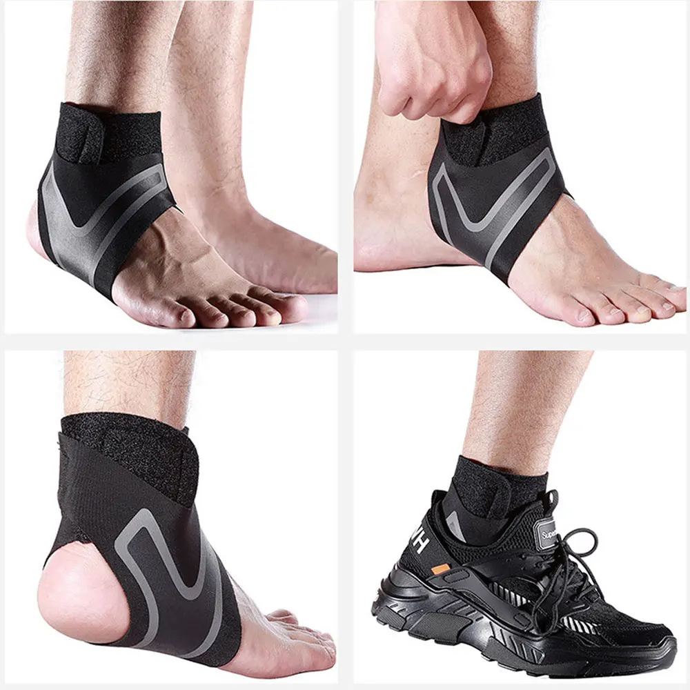 Compression Ankle Brace Running Cycle Basketball Sports Socks Outdoor Men Ankle Support Feet Sleeve