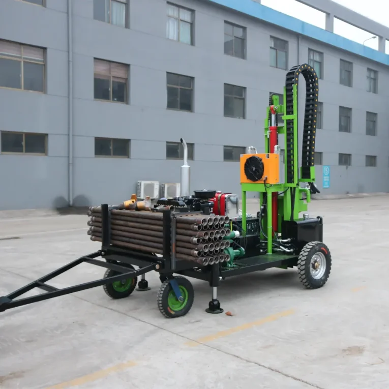 Small geotechnical portable water well drilling rig equipment